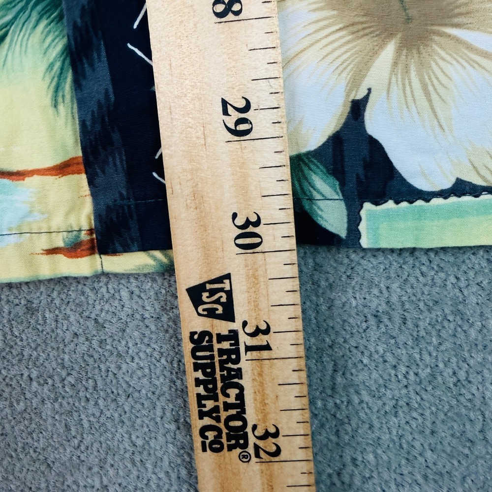 Vintage Pierre Cardin Mens Size Medium Hawaiian Camp Collar 100% Cotton Tropical - Picture 6 of 8